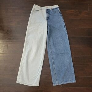 High waisted  two toned size 28 twik jeans recycled material
